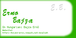 erno bajza business card